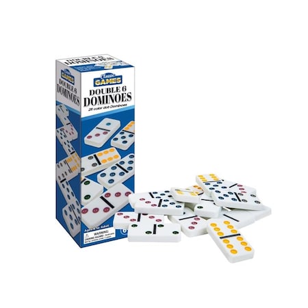 Playmaker Toys Playmaker Toys Classic Games Double 6 Dominoes Multicolored 11115
